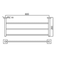 Towel Shelf 600mm long