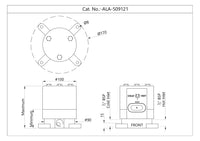 Basic Set for Floor Mounted Single Lever Bath Mixer