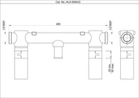 In-wall Body of 3-Hole Basin Mixer