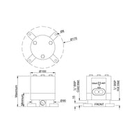 Basic Set for Floor Mounted Single Lever Bath Mixer