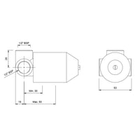 In-wall Body of Manual Shower mixer
