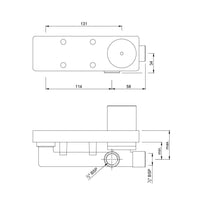In-wall Body of 2 Hole Wall Mounted Basin Mixer