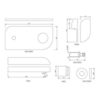 2 Hole Wall Mounted Basin Mixer