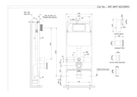 Pneumatic Single Piece Slim In-wall Cistern