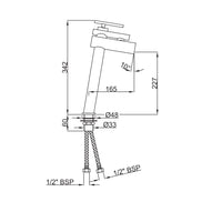 Single Lever High Neck Basin Mixer