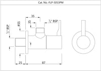 Wall Mounted Stop Valve for Douche Kit