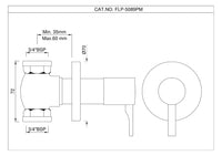 Wall Mounted Stop Valve