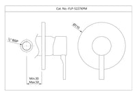 Manual Single outlet Mixer Trim Kit