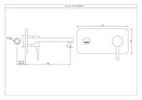 2 Hole Wall Mounted Basin Mixer Trim Kit