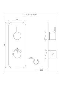 AQUAMAX EXPOSED PART KIT OF THERMOSTATIC SHOWER MIXER