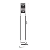 Single Function 24mm Round Hand Shower