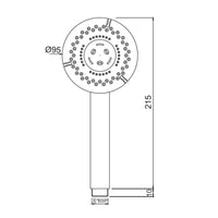 Multifunction 95mm Round Hand Shower