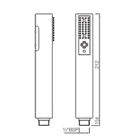 Dual Function 32mm Round Hand Shower