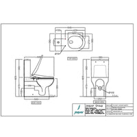 Bidspa Rimless Bowl With Cistern For Coupled Toilet