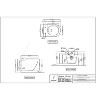 Bidspa Rimless Blind Installation Wall Hung Toilet