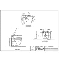 Bidspa Rimless Back To Wall Toilet