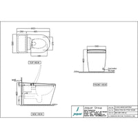 Fully Automatic Rimless Floor Mounted Toilet