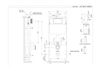 Single Piece Slim In-wall Cistern