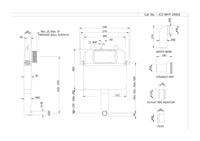 Single Piece Slim In-wall Cistern Body
