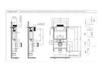 Single Piece In-wall Cistern Body