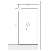 Tub Mounted Free Standing Bath Screen