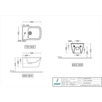 Blind Installation Wall Hung Bidet