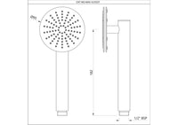 Navia Single Function Round Hand Shower