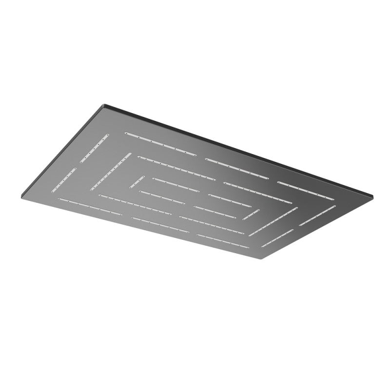 Maze Single Function 190X295mm Rectangular Showerhead