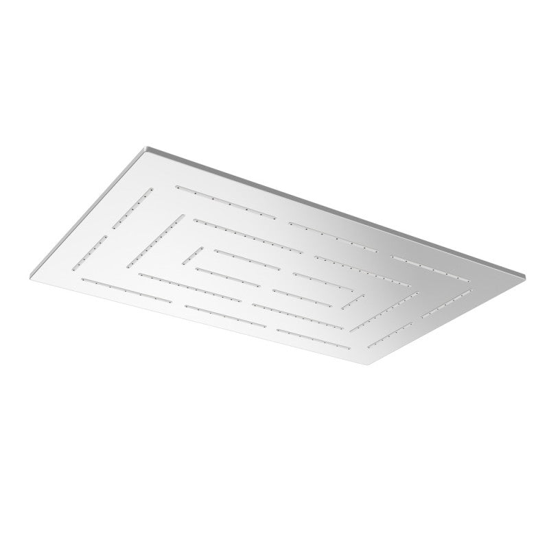 Maze Single Function 190X295mm Rectangular Showerhead