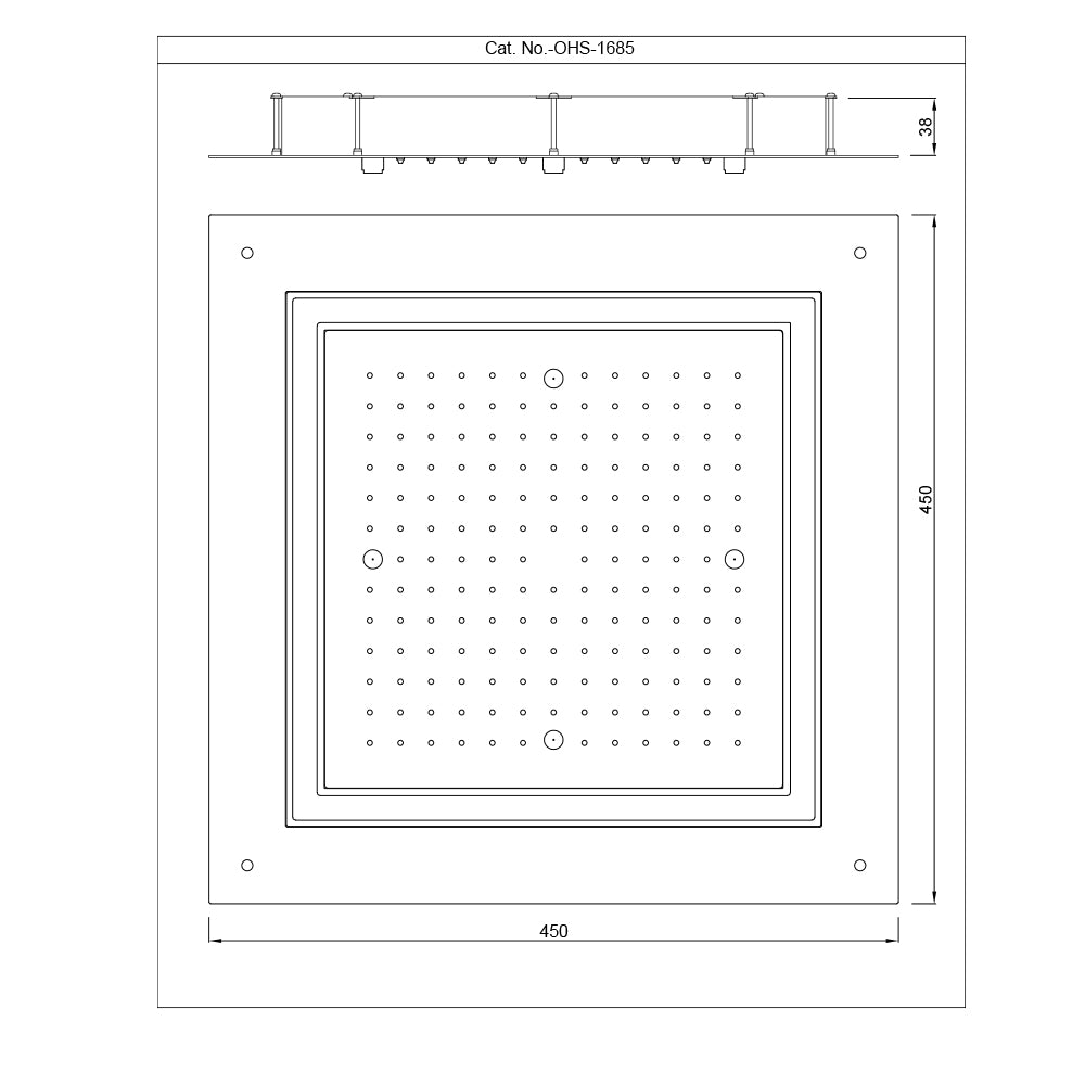 Duoflo Shower Square Shape
