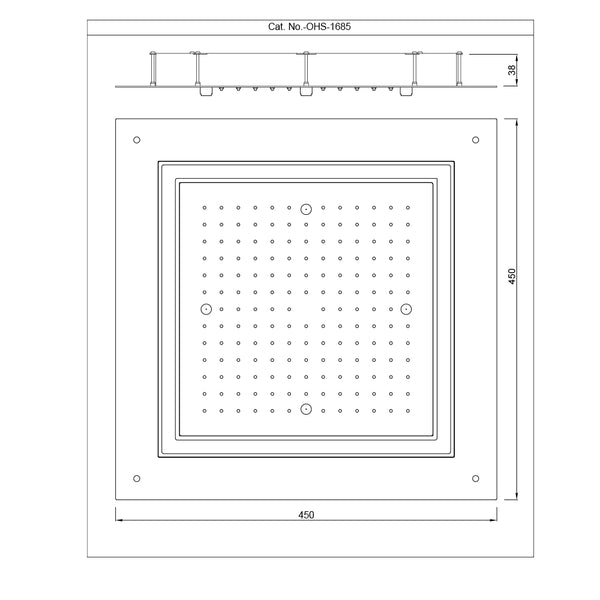 Duoflo Shower Square Shape