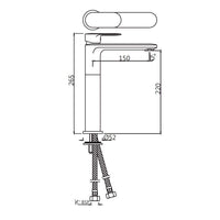 Extended Mono Basin Mixer