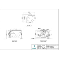 Rimless Blind Installation Wall Hung Toilet