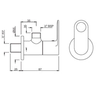 Wall Mounted Stop Valve