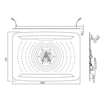 Rainjoy Shower 1000 x 750mm