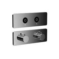 Exposed Part Kit of QLOUD Touch Shower System with 2 outlets for connection to Rain & Hand Shower