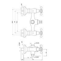 2 Hole Shower Mixer