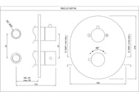 RIO Exposed Part Kit of Thermostatic Shower Mixer