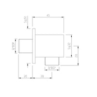 Square Wall Outlet