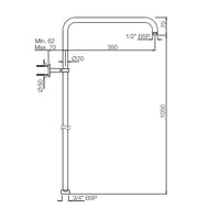 Exposed Shower Pipe