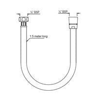 Plastic Coated Shower Hose
