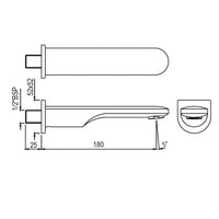 Opal Prime Bath Spout