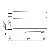 Kubix Prime Bath Spout