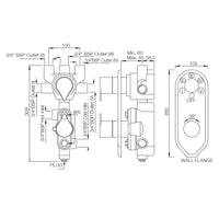 Thermostatic Shower Valve with 5-Way Diverter