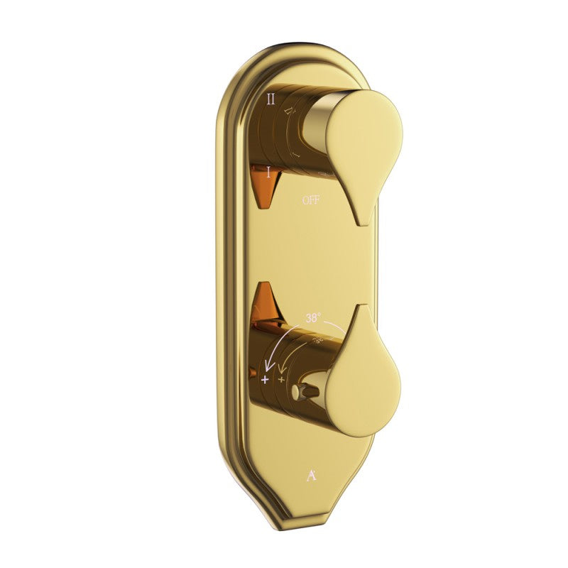 Thermostatic Shower Valve with 4-Way Diverter