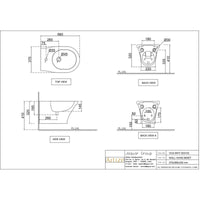 Blind Installation Wall Hung Bidet