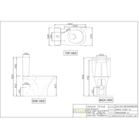 Rimless Bowl With Cistern For Coupled Toilet