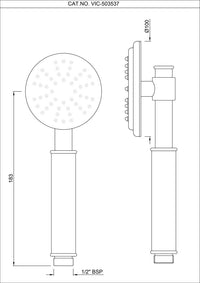 Vic Single Function Hand Shower