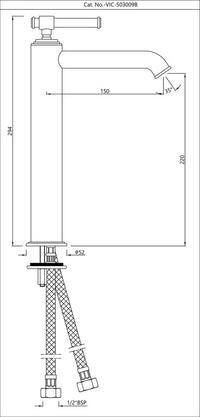 Single Lever High Neck Basin Mixer