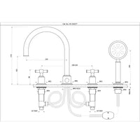4-Hole Bath &amp; Shower Mixer